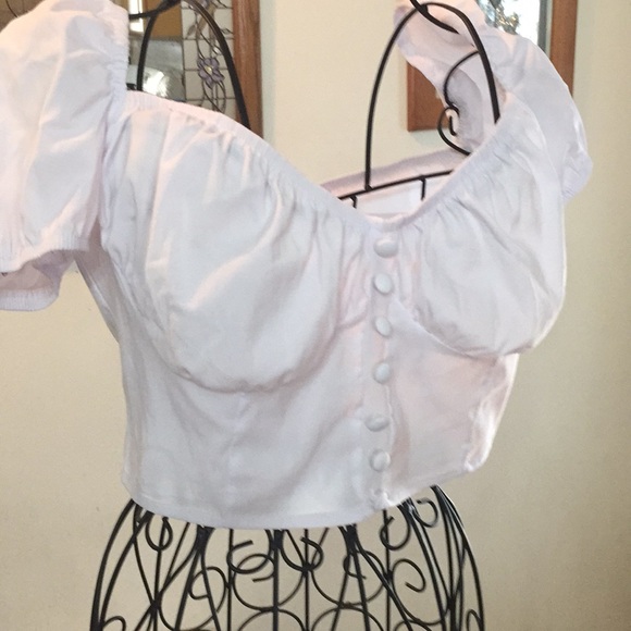 Missguided Tops - Missguided white crop top